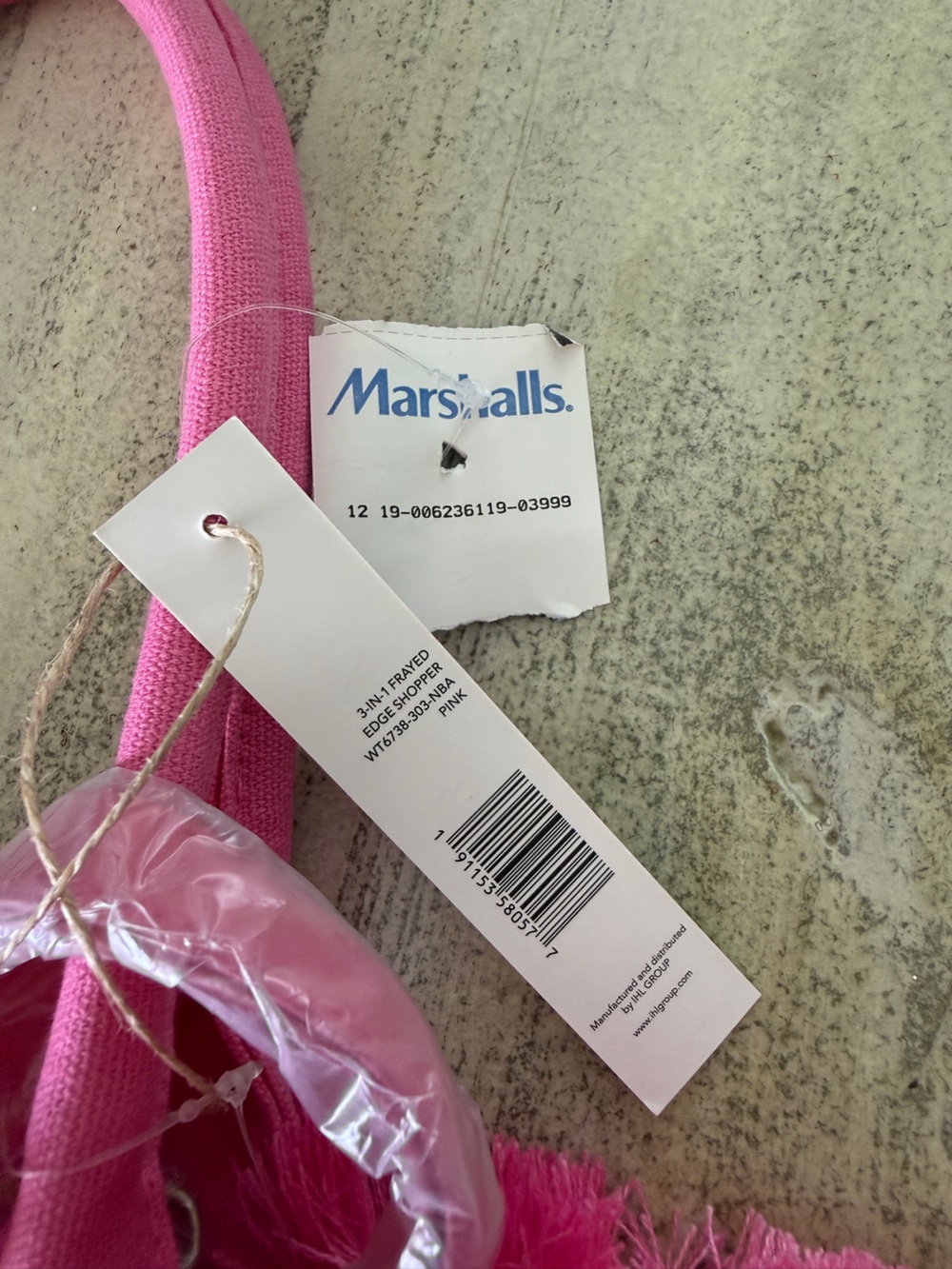 Rae Dunn Vacay All Day Pink Tote With 2 Pouch Set - Picture 4 of 7